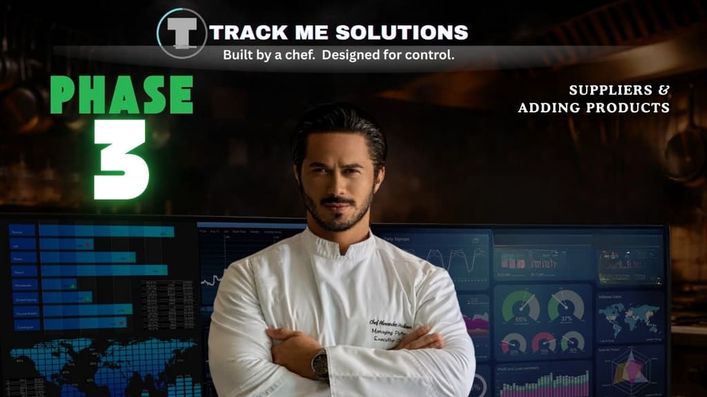 Track Me Solutions — Phase 3: Supplier & Product Inventory System